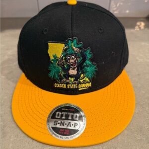 Golden State Banana Black and Yellow Snapback Cap